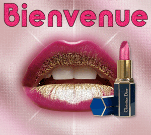 Gif animé bienvenue lèvres